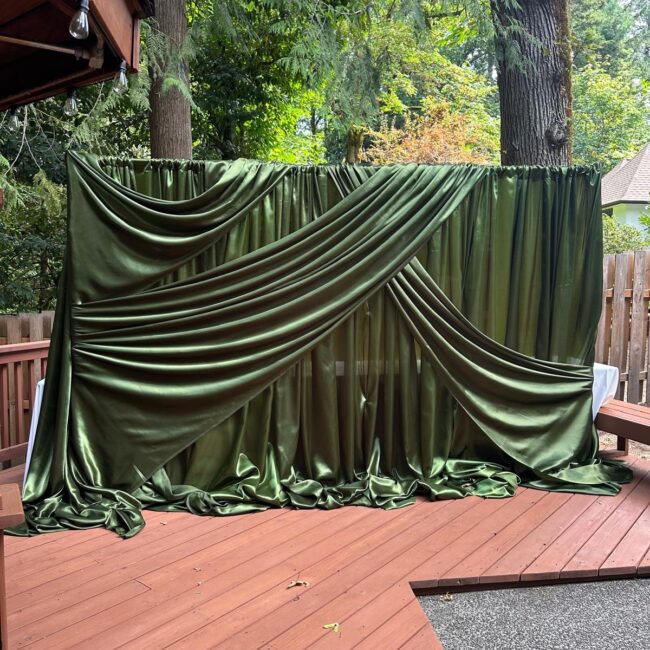 Wedding drapery